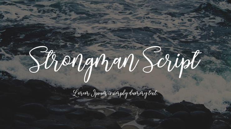 Strongman Script Font