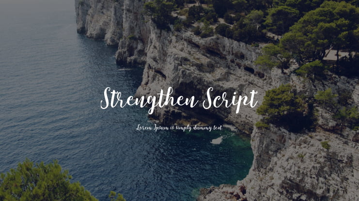 Strengthen Script Font
