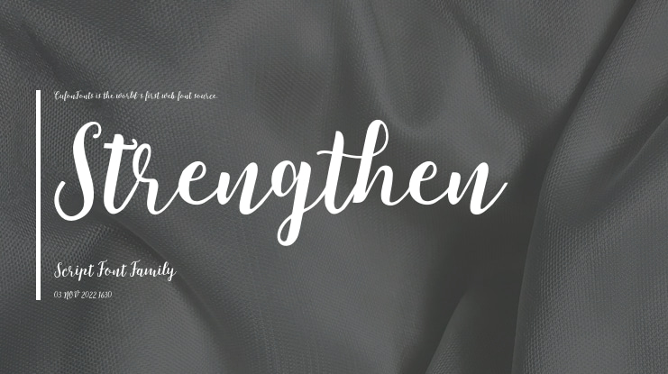 Strengthen Script Font