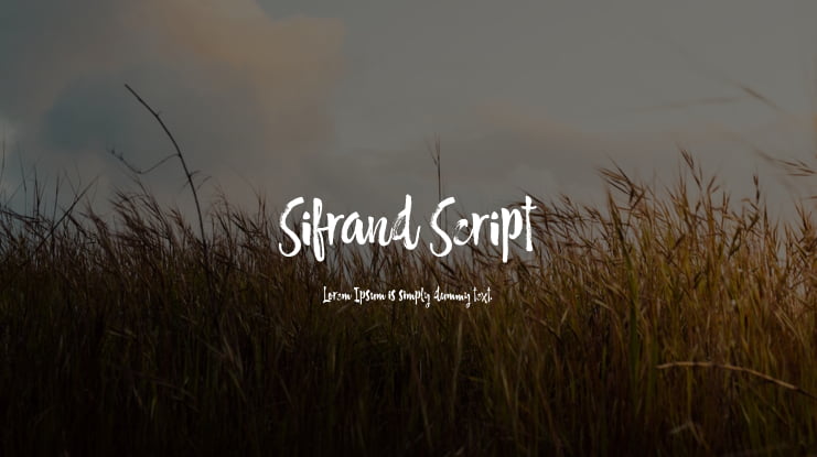 Sifrand Script Font Family