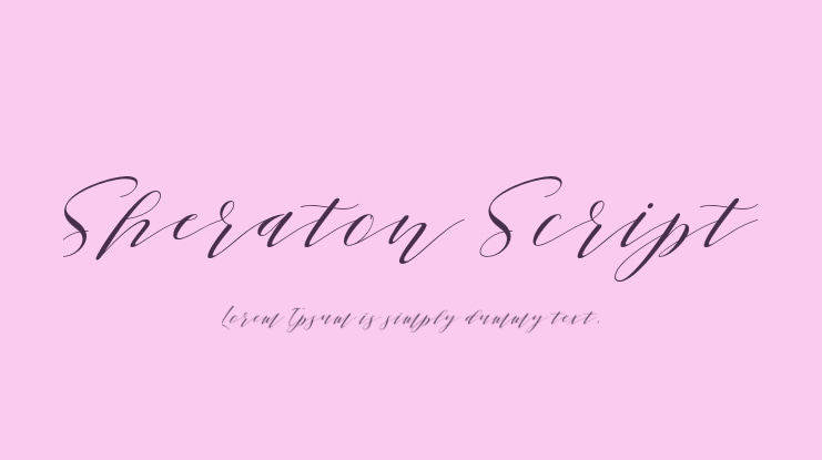 Sheraton Script Font