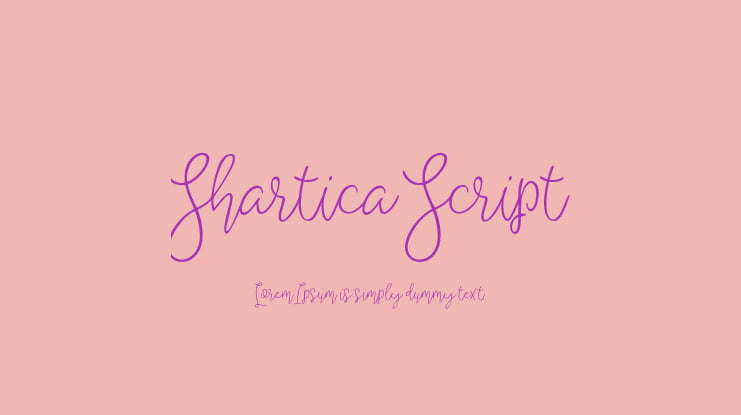 Shartica Script Font