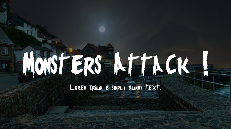Monsters Attack ! Font