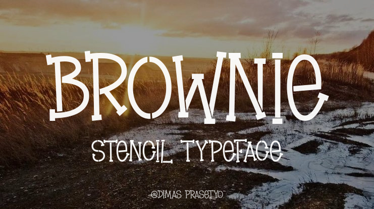 Brownie Stencil Font