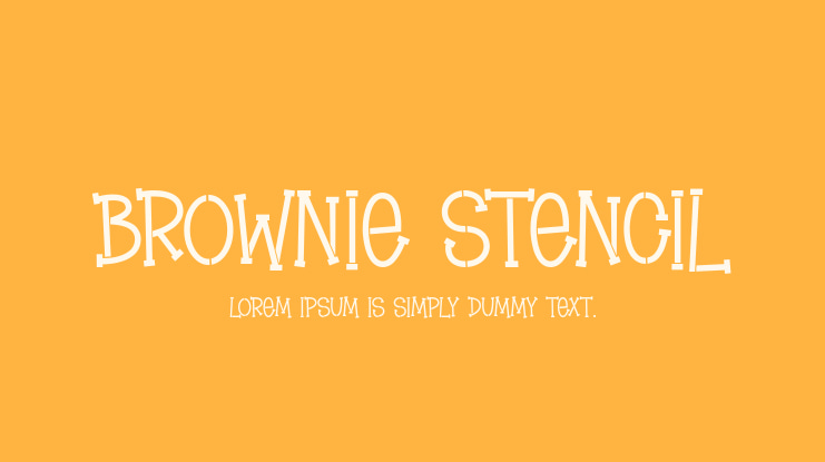 Brownie Stencil Font