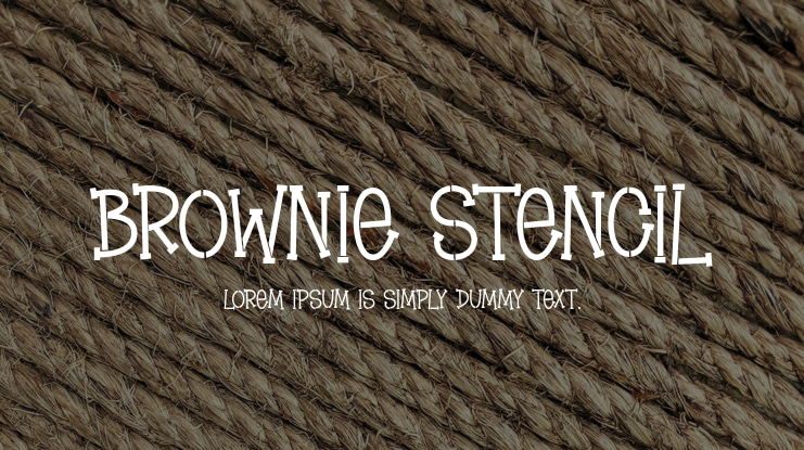 Brownie Stencil Font