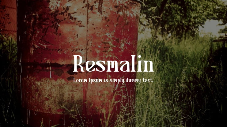 Resmalin Font