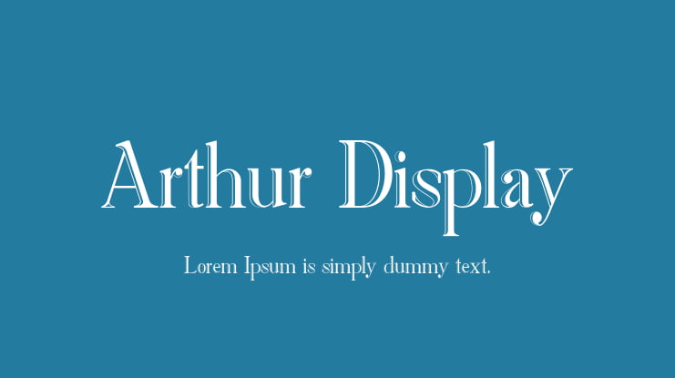 Arthur Display Font