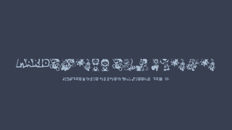 Mario and Luigi Font
