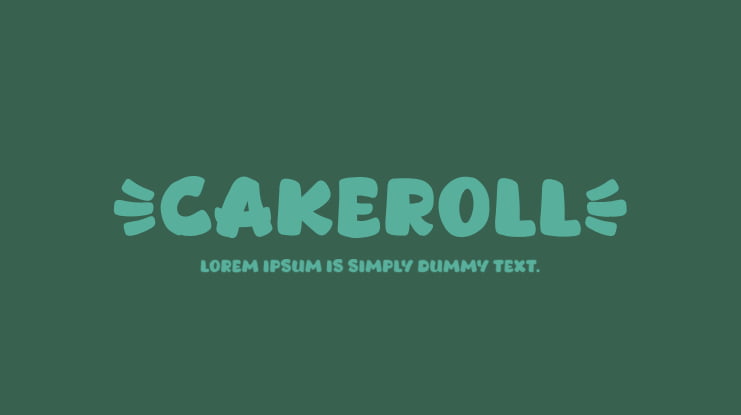 Cakeroll Font