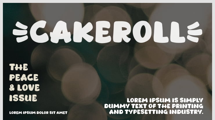 Cakeroll Font