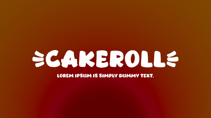 Cakeroll Font