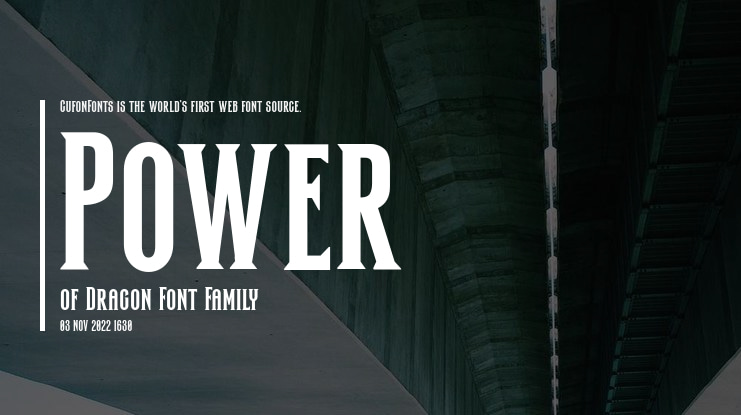 Power of Dragon Font