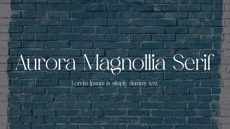 Aurora Magnollia Serif Font