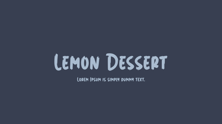 Lemon Dessert Font