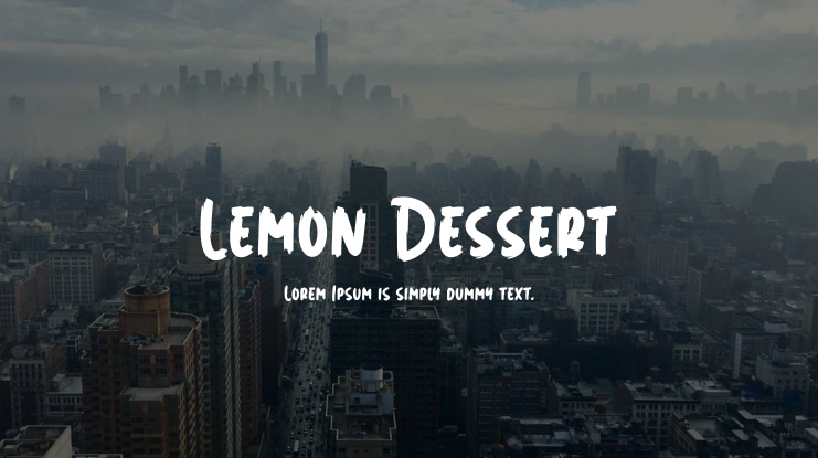 Lemon Dessert Font
