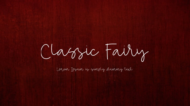 Classic Fairy Font