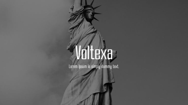 Voltexa Font
