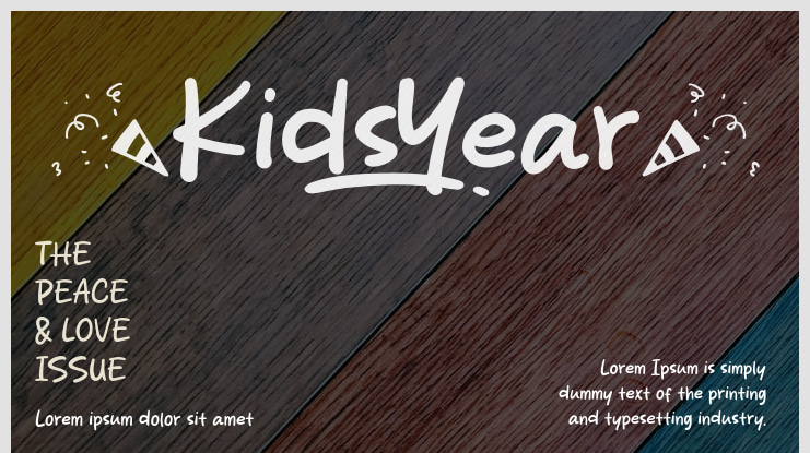 Kids Year Font
