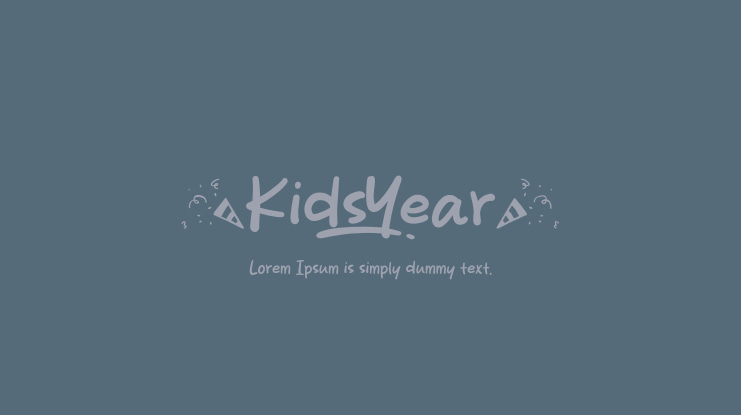 Kids Year Font