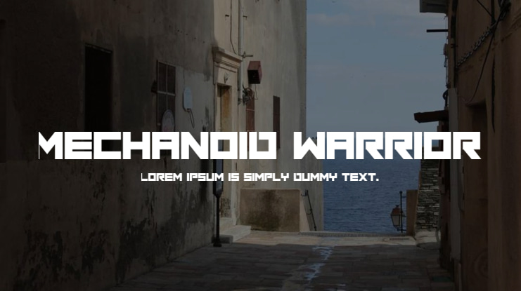Mechanoid Warrior Font Family