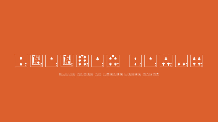 Playing Cards Font