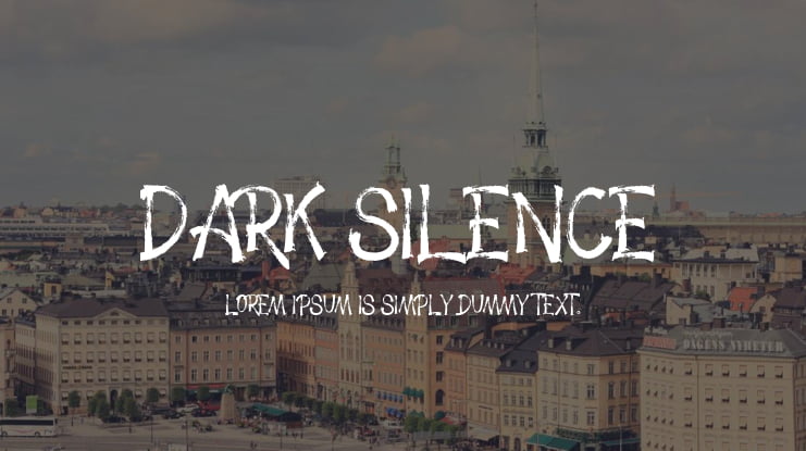 Dark SIlence Font