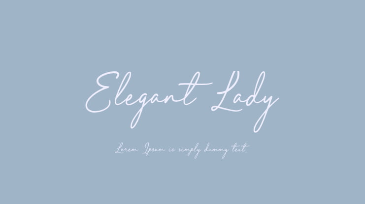 Elegant Lady Font