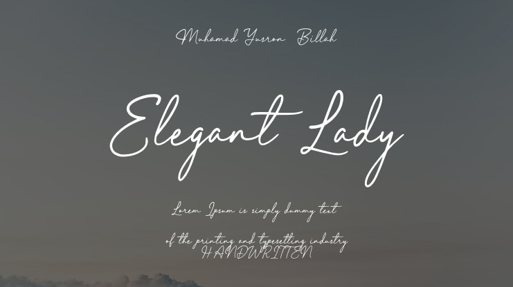 Elegant Lady Font