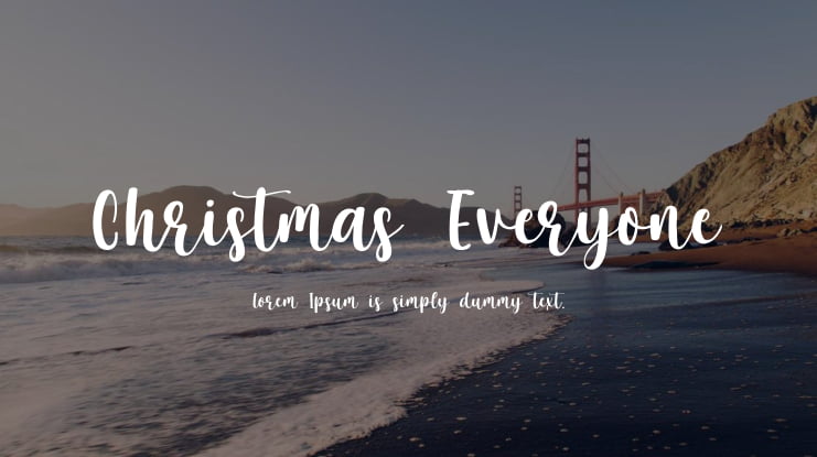 Christmas Everyone Font