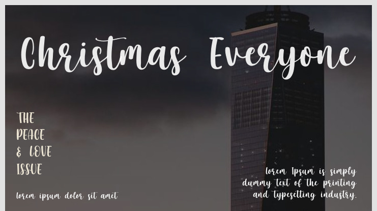 Christmas Everyone Font