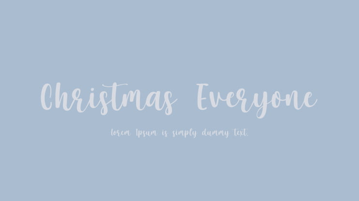 Christmas Everyone Font