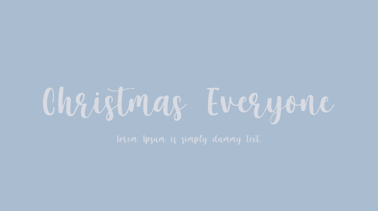 Christmas Everyone Font