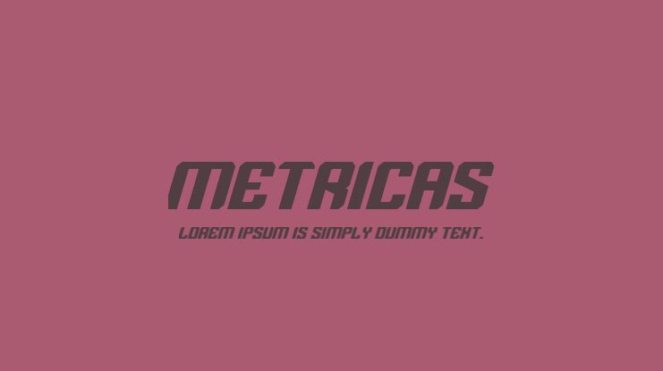 Metricas Font