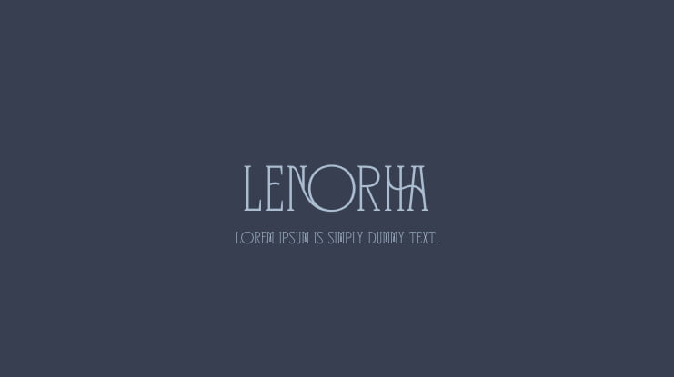 Lenorha Font