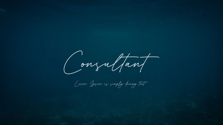 Consultant Font