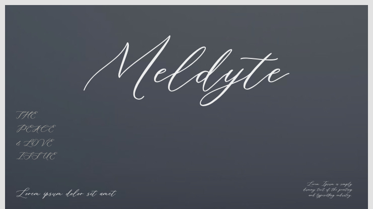 Meldyte Font