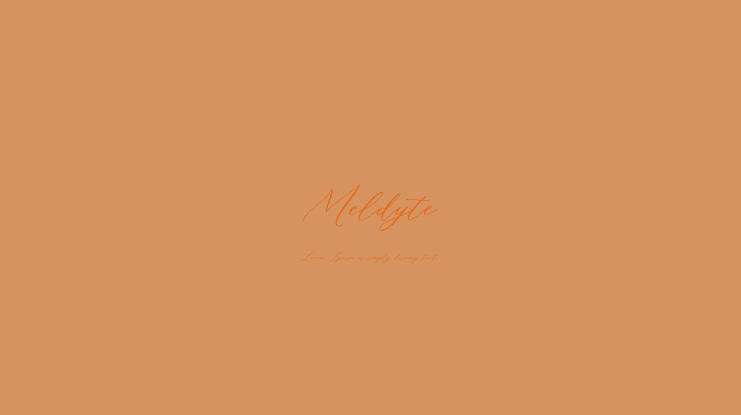 Meldyte Font