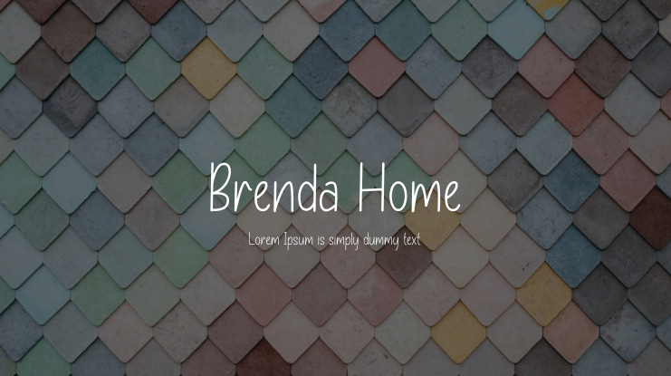 Brenda Home Font