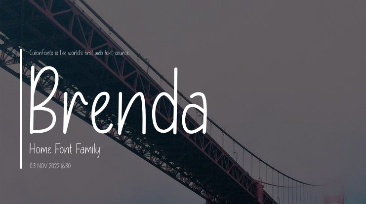Brenda Home Font