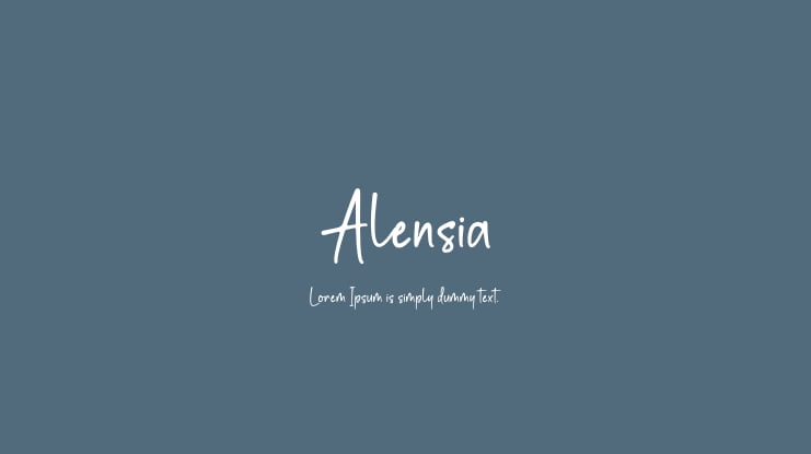 Alensia Font