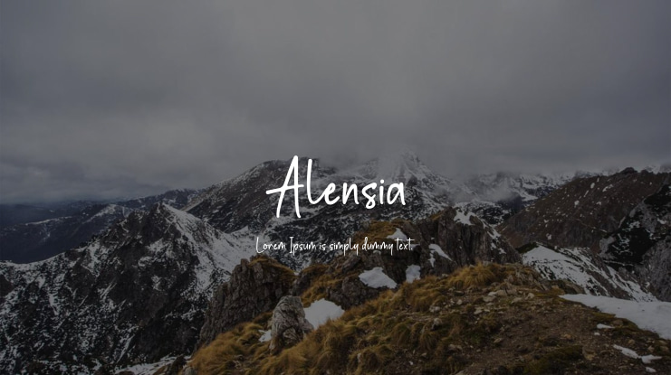 Alensia Font
