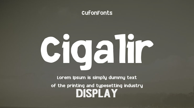 Cigalir Font