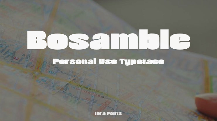 Bosamble Personal Use Font