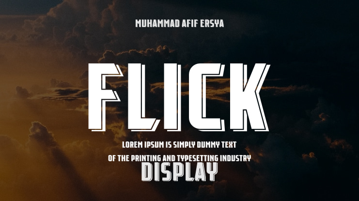 Flick Font