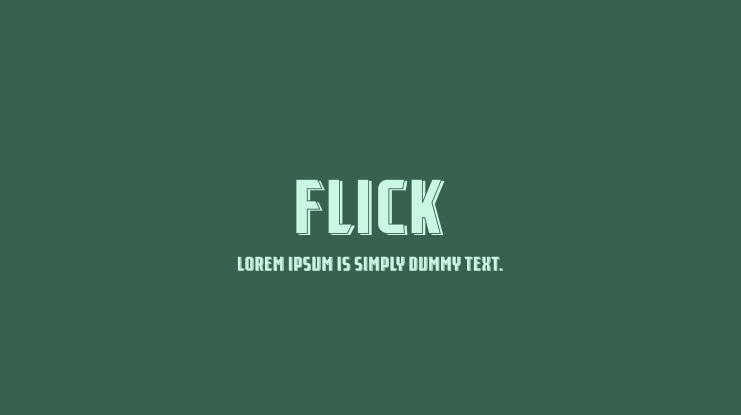Flick Font