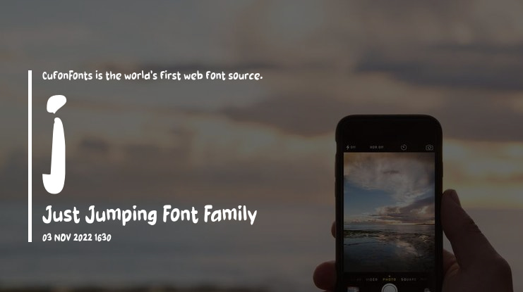 j Just Jumping Font
