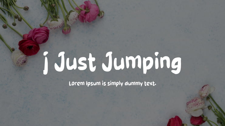 j Just Jumping Font