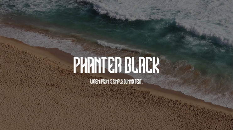 PHANTER BLACK Font