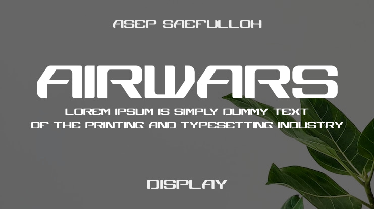 Airwars Font